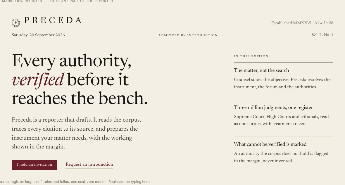 Front page